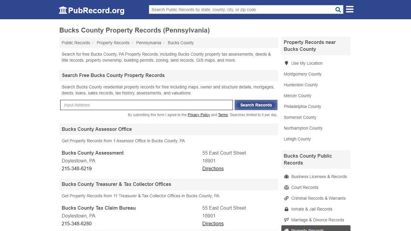 Bucks County Property Records (Pennsylvania) - PubRecord.org